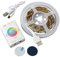 Northpoint LED Streifen 1m Farbwechsel Bewegungsmelder aufladbar kabellos Innenbereich Schrankleuchte Bettbeleuchtung 1100mAh Li-Io Akku 30 LEDs (RGB V2)