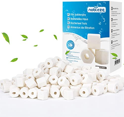 Nobleza - Anelli Filtranti Esagonali in Ceramica, Filtro Biologico per Acquari, 1000g in Sacchi