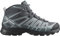 Salomon X Ultra Pioneer Mid Gore-Tex wasserdichte Damen Outdoorschuhe, Outdoor-bereit, Sicherer Fußhalt, Stabil und gedämpft, Ebony, 36 2/3