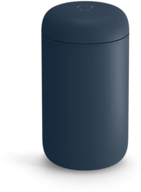 Fellow Carter Everywhere Travel Mug - Vacuum Insulated Stainless Steel Coffee and Tea Cup with Ceramic Interior, Stone Blue, 16 oz Cup
