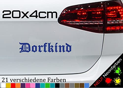 Dorfkind Aufkleber Traktor Natur Biene Bayern Landleben Acker Wirtshaus 20x4cm in 21 Farben