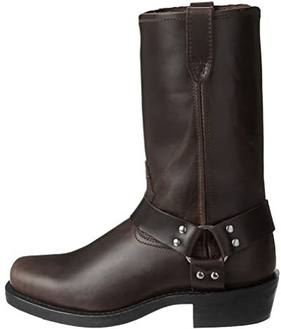 ticticlily Stivali da Uomo Autunno Inverno Cerniera a Punta Quadrata Vintage Ricamato Scarpe Casual Stivali da Cowboy B Caffè 43 EU
