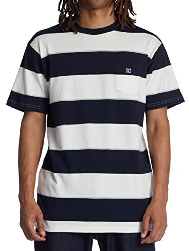 DC Shoes Crate Stripe - Short Sleeve Pocket T-Shirt for Men - Taschen-T-Shirt - Männer - M - Blau