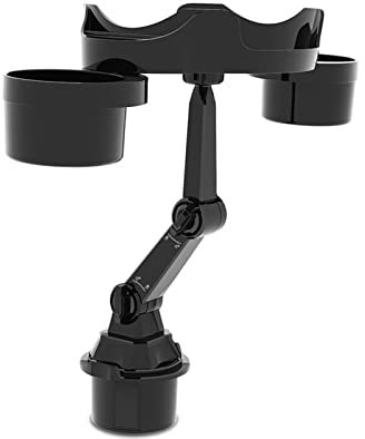 KMDZDZGS Car Multifunctional Table with Cup&Mobile Phone Holder, Car Cup Holder Expander with Tray, 360°Rotation Universal Adjustable Car Table Drink Holder, Car Tray Table Food Tray for Road Trip