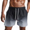 Danfiki Herren Badehose Schnelltrocknend Badeshorts Kurzen Strandhose Sporthose Schwimmhose mit Meshfutter