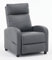 Requena Recliner Armchair, PU Leather Sofa Lounge Seating with Adjustable Leg Rest and Reclining Functions for Living Room - HQ-8256 - Grey