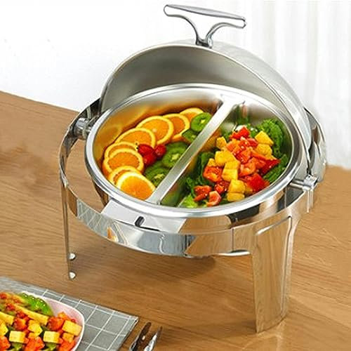 Chafing Dish Buffet, 6L Calentador de Comida Eléctrico Servidor Calienta-Platos de Buffet para Partido Cocina Restaurante y Hotel, Mer la Comida Fresca
