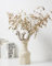 UPWOIGH Große weiße strukturierte gestreifte Keramikvase, handgefertigt, beige, große Vasen, Heimdekoration, Vintage-Bauernhaus-Blumenvase, Heimdekoration für getrocknetes Pampasgras, Wohnzimmer,