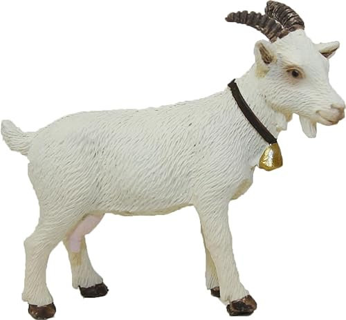 FADEDA Ziege weiß/Höhe:5 cm/handbemalt/detailgetreue Krippen Figuren - Weihnachten Tisch Dekoration Krippe Zubehör