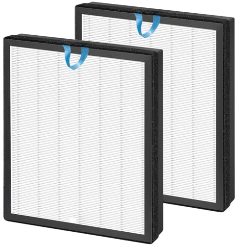 Bluearks Vital 100S Filter Compatible with LEVOIT Vital 100S Air Purifie-r, 3-in-1 Smart True HEPA, High-Efficiency Filter (White), BL-100S