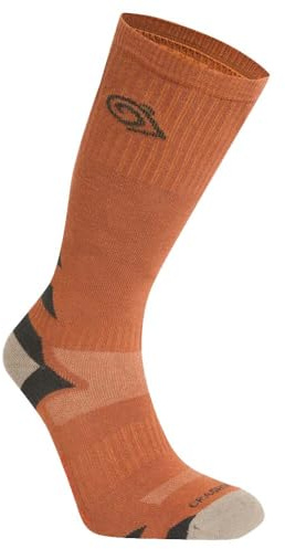 Craghoppers - Adventure Stiefelsocken Insektenabwehr für Herren/Damen Unisex (39,5 EU - 42 EU) (Roter Strand/Schwarzer Pfeffer)
