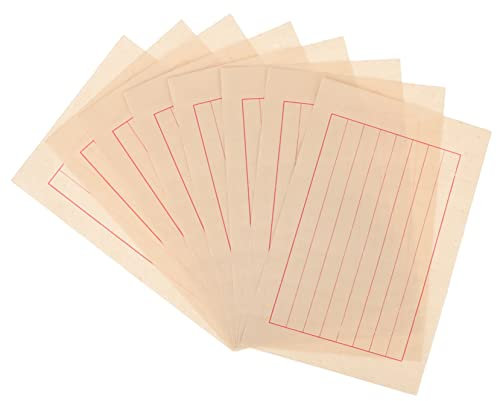 STOBOK 50 Sheets Rice Paper Japanese Stationary Xuan Zhi Paper Calligraphy Handwriting Paper Japanese Writing Paper Rice Sumi Paper Raw Xuan Paper Japanese Painting Paper Art Paper