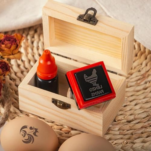 Personalisierter Hühner-Ei-Stempel - Individueller Eier-Stempel - Eier-Etiketten - Mini-Ei-Stempel - Diy-Bauernhof-Ei-Stempel