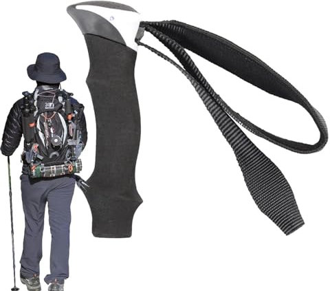 Ahuuen Poignée pour Bâton De Ski | Poignée Confortable en Mousse Eva | avec Dragonne en Forme De T | Accessoires De Sports De Plein Air pour Pique-Nique, Alpinisme, Ski, Randonnée, Camping