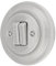 ADAKAT Interrupteur double encastré en porcelaine rétro tout-en-un série PR1 gris clair
