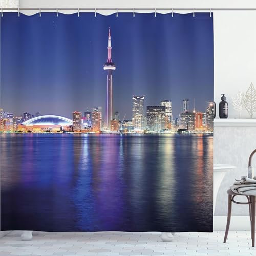 Duschvorhang 180x180 Perle de L'orient Duschvorhänge Shangai, Chine Anti Schimmel Waschbar Polyester Textil Shower Curtains für Badezimmer Badewanne mit 12 Haken, Z1467