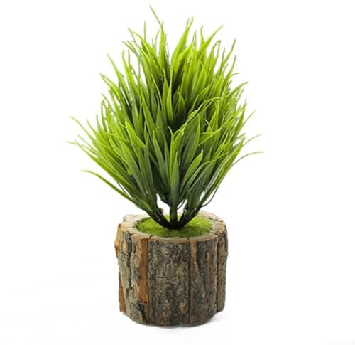 Plantas de imitación realistas en macetas de madera que añaden un toque de naturaleza a tu espacio (1)