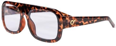 OS SUNGLASSES Lunettes de soleil modèle Roma – Monture en acétate, verres 54 mm, pont 20 mm, tige 145 mm, Roma Tortue Bleu, L
