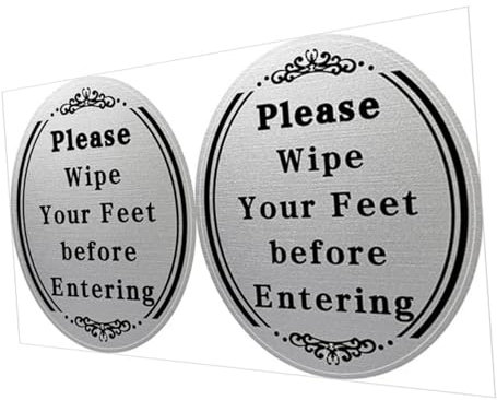 MAGICLULU Waterproof Oil-Resistant Door Sign Stickers Vinyl Adhesive Bathroom Wall Decoration Indoor Decal 2pcs Set Home Accessories