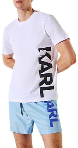 Karl Lagerfeld Men Karl Vertical Logo T-Shirt