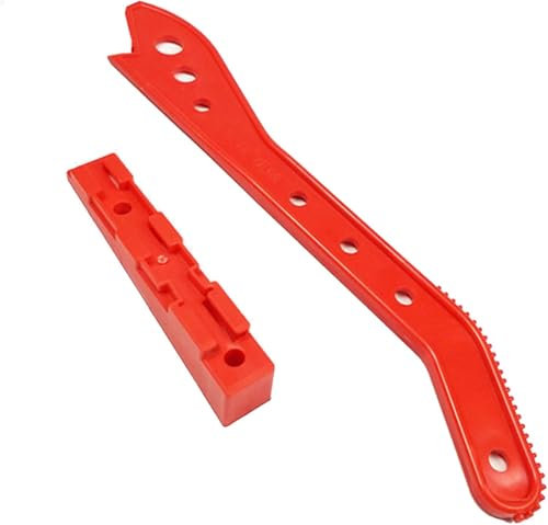 2Pcs Router or Saw Table Pushstick for Safe Woodworking, Saw Push Stick with Base Woodworking Push Handle Set for Router Tables, Band Saws, Jointers, Router or Saw Table Accessories, Red