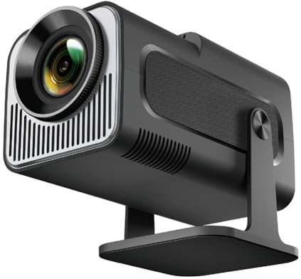 Wzxksoac HY320 Mini Proyector Nativo 720P Android 11 4K 300ANSI Wifi6 BT5.0 Proyector Portátil de Cine para Exteriores 180° Enchufe UE