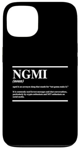 NGMI Crypto Slang Meme Design für digitale Degens Hülle für iPhone 13
