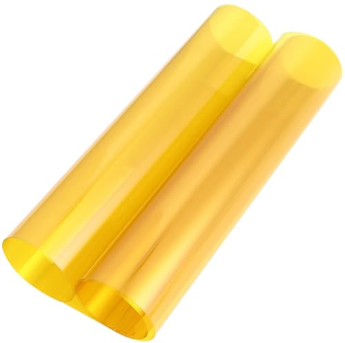 Gatuida Farbfolie FüR Led Lampen Gelb Lichtdiffusor Blatt 78.74X11.81In Farbfilter FüR Fotografie BüHnenbeleuchtung Und Kreative Sonnenuntergangseffekte Einfach Zuschneidbar
