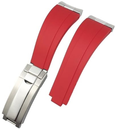 KAVJU Uhrenarmband aus Metall, gebogenes Ende, 20 mm, 21 mm, speziell für Rolex Datejust 41 mm, 126334 m126300, Uhrenarmband, Zubehör, Werkzeuge für Herren, 21 mm