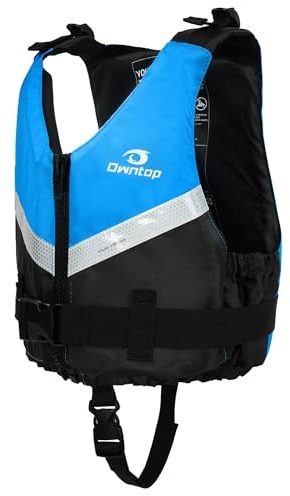 Owntop Aiuto al Galleggiamento per Adulti, Giubbotto Galleggiante Unisex Regolabile con Cinturino Sottogamba Confortevole, Gilet Galleggiante Leggero per Kayak, Pesca e Sport Acquatici (Blu,XL-XXL)
