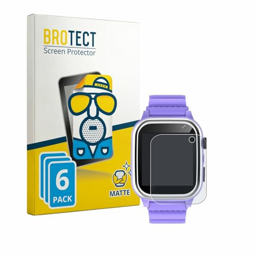 BROTECT Entspiegelungs-Schutzfolie für kaacly Kids Smartwatch 1.44 (6 Stück) Matte Displayschutz-Folie, Anti-Reflex, Anti-Fingerprint