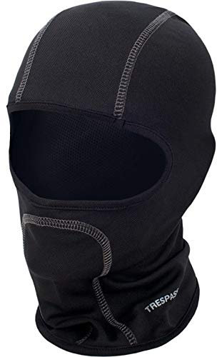 Trespass Unisex Moulder Balaklava Sturmmaske Sturmhaube Kopfhaube Gesichtsmaske, schwarz - schwarz, Each EU