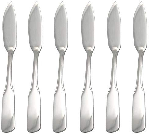 GRÄWE® Fischmesser 6 Stück, Serie SPATEN aus Edelstahl