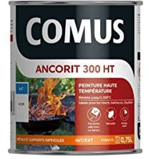 ANCORIT 300 HT NOIR 0.75L - Peinture antirouille pour métaux soumis à des hautes températures résistante jusqu'à 300°C - COMUS
