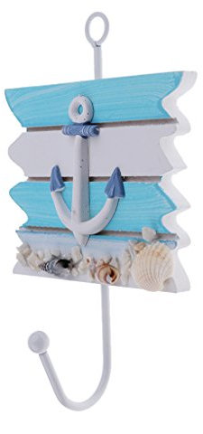MagiDeal Deko Martime Wandhaken Handtuchhaken Haken Halter für Kinderzimmer Schlafzimmern Badezimmer, Anker