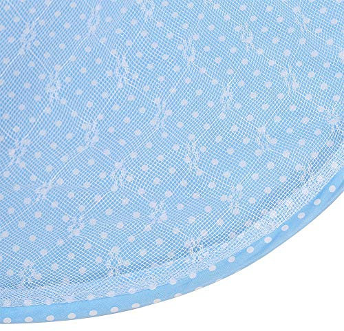 Baby-Säuglingsbett-Überdachung-Moskito-Netz, faltbares Baby-Säuglings-Pop-up Krippen-Wiege Anti-Bug-Zelt-Moskitonetz-Netz-tragbare Baumschulen-Bett-Krippen-Überdachungs-Reise-Bett-Spiel-Schatten(Blau)