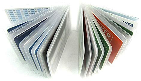Replacement Credit Card Holder Plastic Sleeves Inserts Landscape