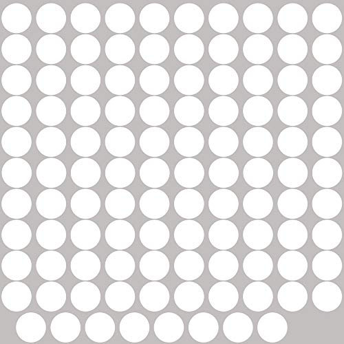 PREMYO 108 Punkte Wandsticker Kinderzimmer Mädchen Jungen - Wandtattoo - Wandaufkleber Selbstklebend Weiß