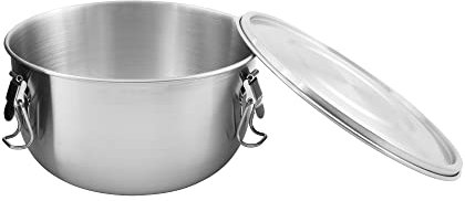 Tatonka Edelstahldose Foodcontainer 1,5 L - Essensbehälter mit Deckel, Clip-Verschlüssen und 1500 ml Volumen - unzerbrechlich, schadstofffrei, spülmaschinenfest