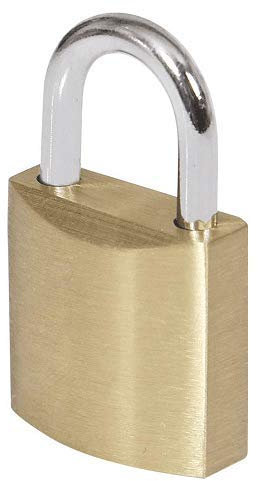CABLEPELADO Lucchetto in ottone massiccio, lucchetto dorato, lucchetto in ottone, lucchetto di sicurezza, materiale ottone massiccio, colore oro, include 2 chiavi, dimensioni 38 mm
