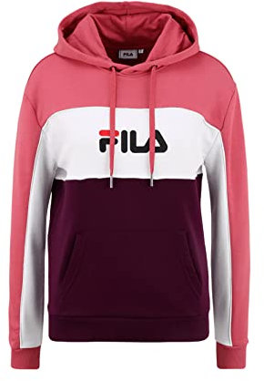 gs1 data protected company 4064556000002 Women AQILA Blocked Hoody Felpa con Cappuccio, Winter Bloom-Baroque Rose-Bright White, L Donna