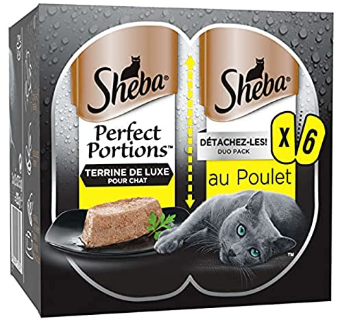 Sheba Perfect Portions Terrine De Luxe für Katzen mit Huhn, 1 x 37,5 g