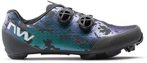 Northwave Rebel 3 MTB Fahrradschuhe Herren mit Carbon XC 12 Sohle, Double SLW3 Drehverschluss, BioMap Unibody Konstruktion und TPU-Verstärkung