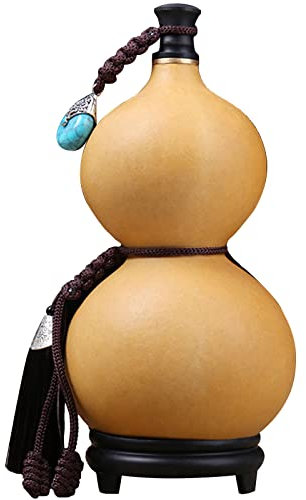 Water Gourd Wine Pendant Ornament - Natural Dried Hollow Gourd Water Bottle With Cover - Chinese Pumpkin