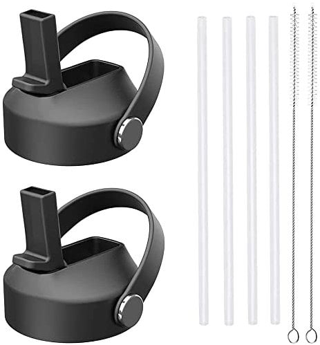 HYDROWION Straw Lid for Hydroflask Wide Mouth Water Bottle, Flex Straw Lid Fit Hydro Flask 12 18 32 40 64 oz and Most Wide Mouth, Sport Cap with Straw Top Replacement Lid