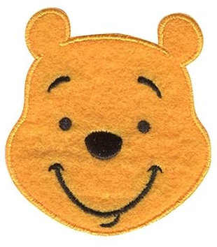 3498-02 Winnie The Pooh Embroidered Iron on Motif