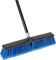 Scopa da giardino per esterni, resistente, 163 cm, manico lungo telescopico con setole rigide da 45.7 cm, spazzola per pavimenti in cemento, per spazzare vialetto, varie superfici ruvide, blu
