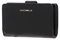 Coccinelle Metallic Soft Mini Wallet Grained Leather Noir