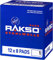 RAKSO Stahlwolle mittel 1-96 Pads - 12x8 Stk. - glättet Holz, entfernt alten Lack von Antikmöbeln, säubert Hartgummiböden