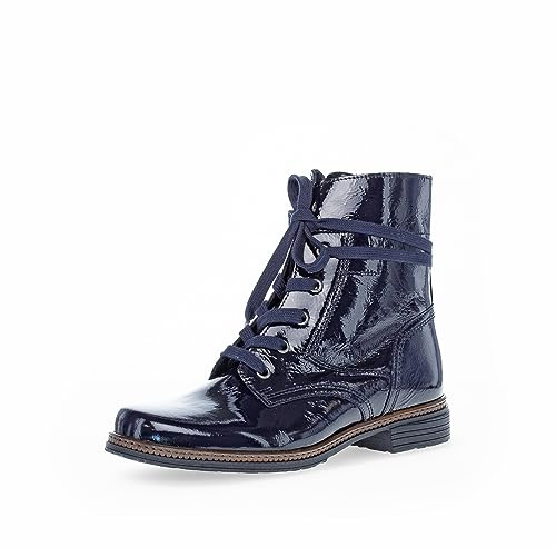 Gabor Damen Schnürstiefeletten, Frauen Stiefeletten,Wechselfußbett,Best Fitting,winterstiefeletten,gefüttert,atlantik(Ra.cogn.),38.5 EU / 5.5 UK